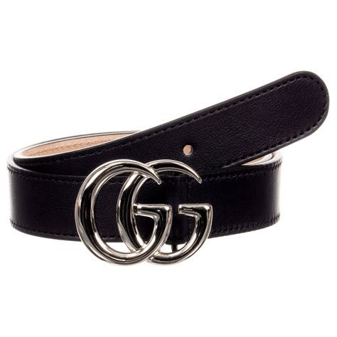 gucci riem zilvere gesp smal|Gucci leather belt.